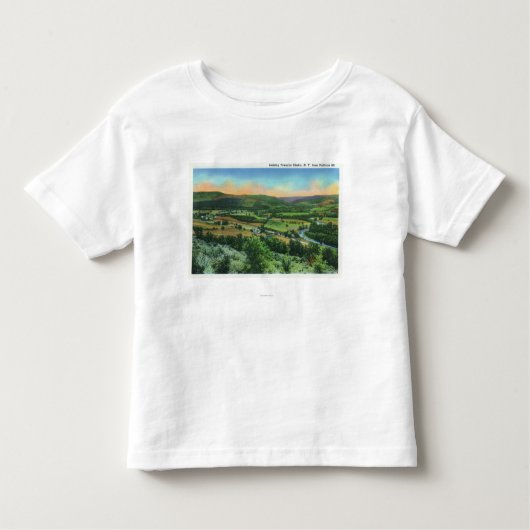 都市のサリバンの山景色 トドラーTシャツ (正面)