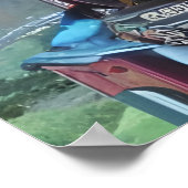 都市のソーダロボットモンスター | AIアートポスター ポスター (角)