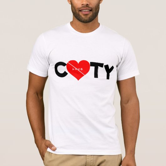 都市のハート Tシャツ (正面)