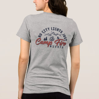 都市のライトなし、キャンプファイアナイト トライブレンドＴシャツ