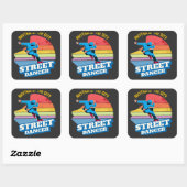 都市のリズム：通りダンス スクエアシール (シート)