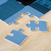 都市のロマンチックなカップル ジグソーパズル (側面)