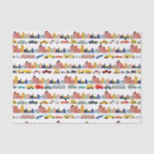 都市の交通機関 乗り物 トラック 車 子ども 薄葉紙 (正面)