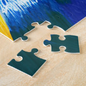 都市の反射鮮やか雨色 ジグソーパズル (側面)