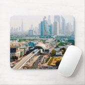 都市の地下鉄線と超高層ビル マウスパッド (マウス)