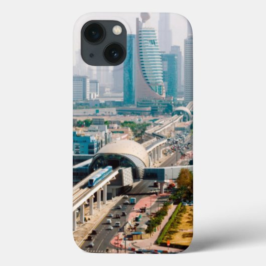 都市の地下鉄線と超高層ビル Case-Mate iPhoneケース (裏面)