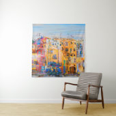 都市の塗装，油，風景，町，抽象芸術，アーチ タペストリー (インサイチュ)