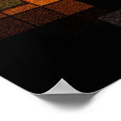 都市の夕日 ポスター (角)