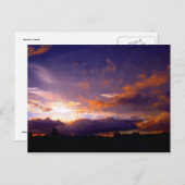 都市の夕日 ポストカード (正面/裏面)