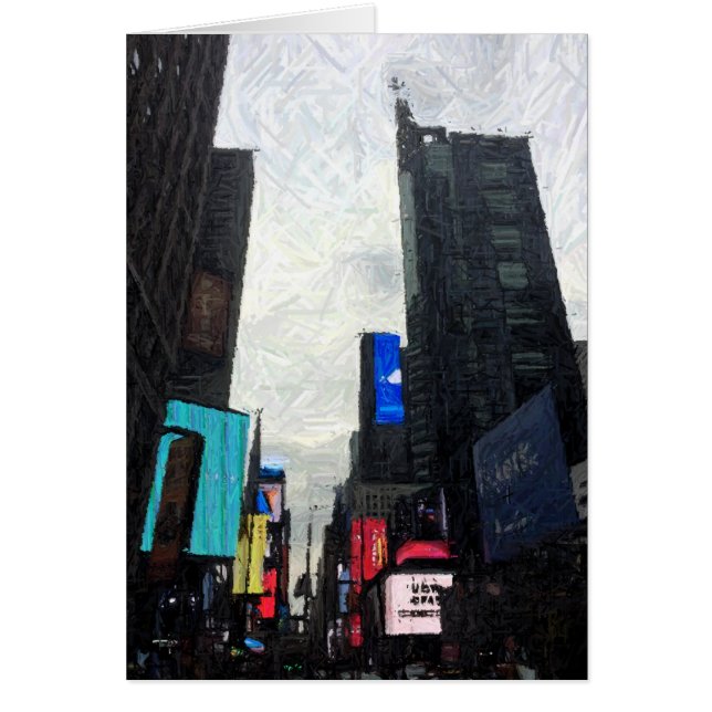 都市の夜、カード (正面)