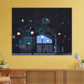 都市の夜 キャンバスプリント (インサイチュ (リビング))