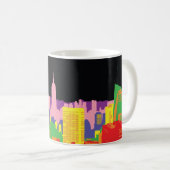 都市の天窓を装飾した建物 コーヒーマグカップ (正面右)