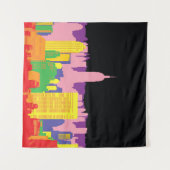 都市の天窓を装飾した建物 タペストリー (正面(横))