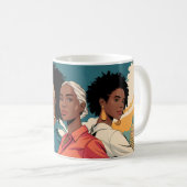 都市の女性に力を与えるファッション コーヒーマグカップ (正面右)