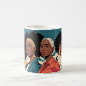 都市の女性に力を与えるファッション コーヒーマグカップ (中央)