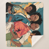 都市の女性に力を与えるファッション シェルパブランケット (正面)