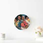 都市の女性に力を与えるファッション ラウンド壁時計 (ホーム)