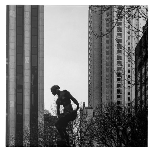 都市の孤独な時 タイル (正面)