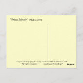 都市の孤独 ポストカード (裏面)