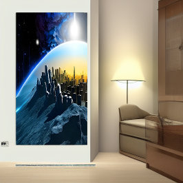 都市の宇宙 | AIアートポスター ポスター