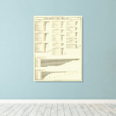 都市の岩版図工事業 キャンバスプリント (インサイチュ (ウッドフロア))