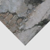 都市の廃墟と少年と犬のニュートラルな色調のデコパージュ 薄葉紙 (詳細)