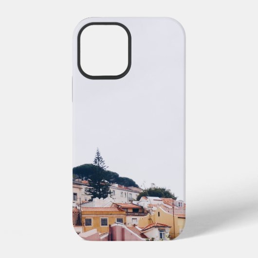 都市の曇り空 iPhoneケース (裏面)