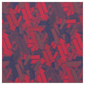 都市の混沌あらゆる方法で赤い海軍の矢印パターン ファブリック (クローズアップ)