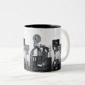 都市の生活に関する洞察 ツートーンマグカップ (正面右)