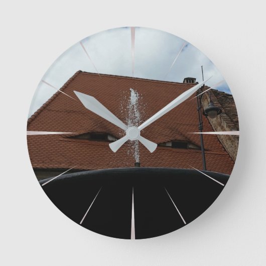 都市の目 ラウンド壁時計 (正面)