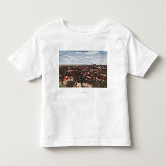 都市の空中写真 トドラーTシャツ (正面)