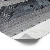 都市の空中表示# 2オークランド,カリフォルニア ポスター (角)