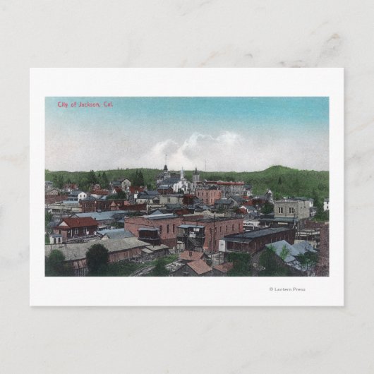 都市の空中表示#2ジャクソン, CA ポストカード (正面)
