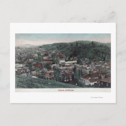 都市の空中表示#2ソノラ, CA ポストカード (正面)