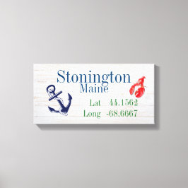 都市の緯度と経度 キャンバスプリント