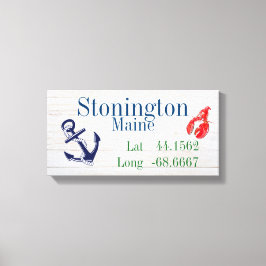 都市の緯度と経度 キャンバスプリント