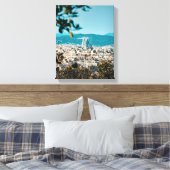 都市の航空写真 キャンバスプリント (インサイチュ (寝室))