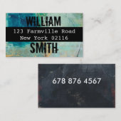 都市の衰退の落書きの名刺 名刺 (正面/裏面)