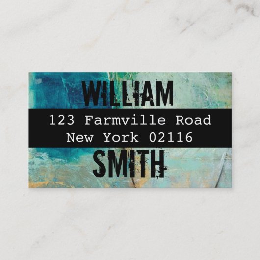 都市の衰退の落書きの名刺 名刺 (正面)