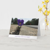 都市の野草の挨拶状（おめでとう） カード (黄色い花)