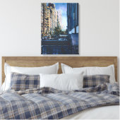 都市の限界での一時的な静寂 キャンバスプリント (インサイチュ (寝室))