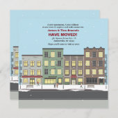 都市の雪かき移動発表 招待状 (正面/裏面)