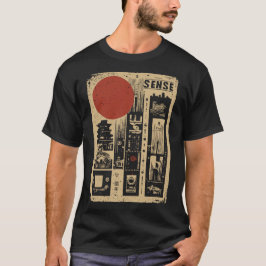 都市の風景を感日本のじる | レトログランジ Tシャツ