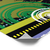 都市の風景アットダスク ポスター (角)