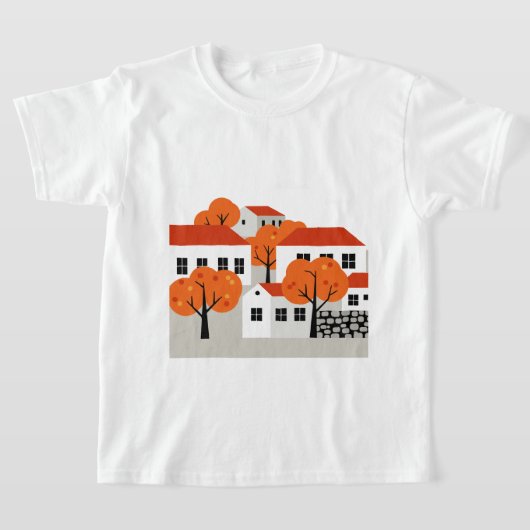 都市の風景 Tシャツ (レイダウン)