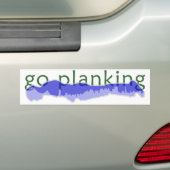 都市のPlankingは行きます バンパーステッカー (車上)