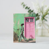 都市はっきりしたの中の鮮やかファッション ポストカード (スタンド正面)