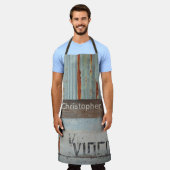 都市をテーマにしたロフトスタイルシネフィレ映画愛好家 エプロン (着用した状態)