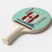 都市アイコン：カナダの都市のお祝い 卓球ラケット (正面アングル)