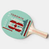 都市アイコン：カナダの都市のお祝い 卓球ラケット (横)